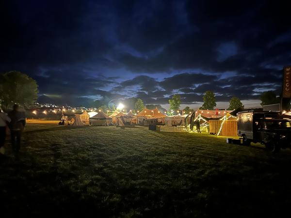 Chalke History Festival by night